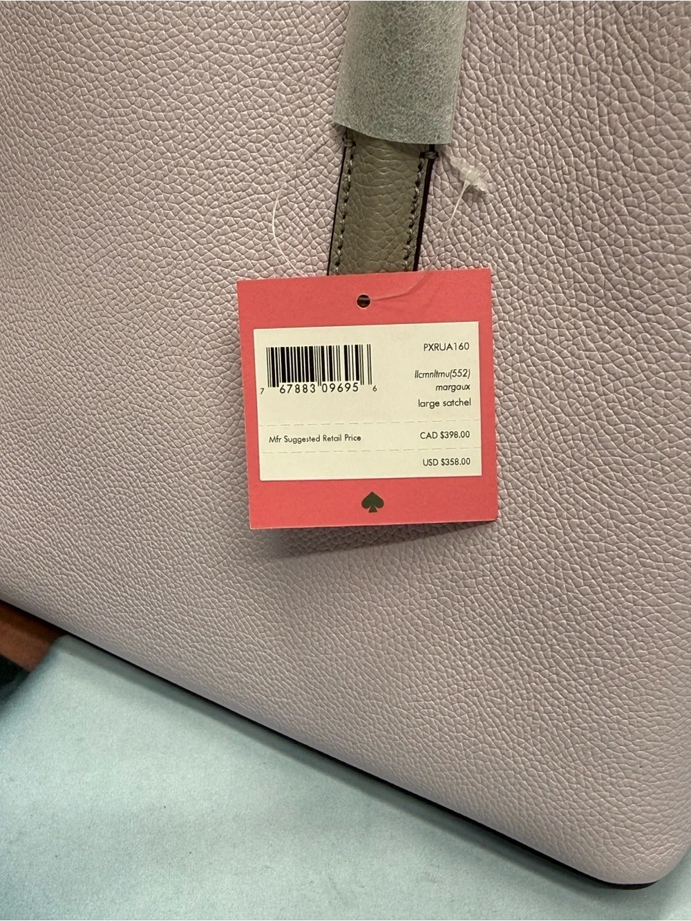 (new+tag) Kate Spade Margaux Large Satchel Lilac & Cream Leather Two-Tone